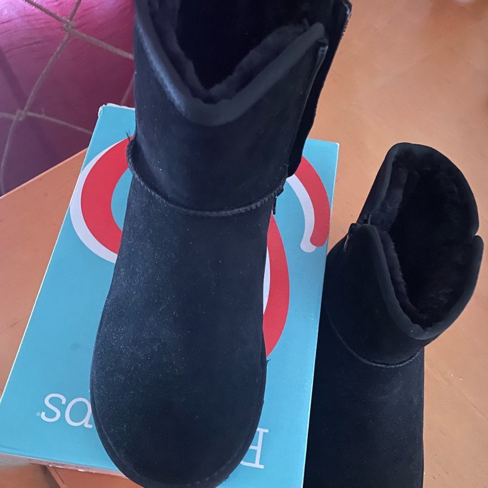 Black Suede Boots